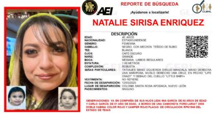 Natalie Sirisa: quién es la mujer estadounidense que desapareció junto a sus dos hijas en Nuevo León