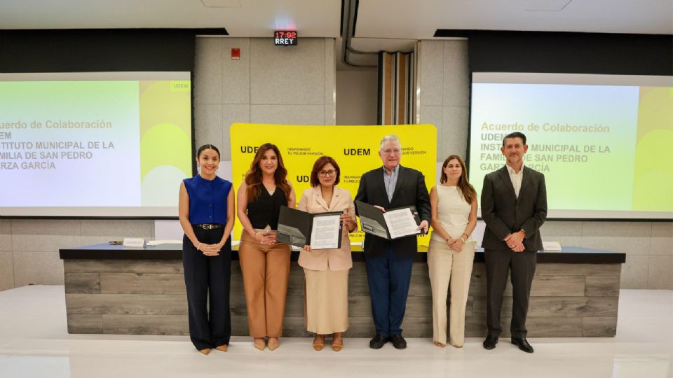 El Municipio de San Pedro Garza Garcia firmó un acuerdo de colaboracion con la Universidad de Monterrey (UDEM).
