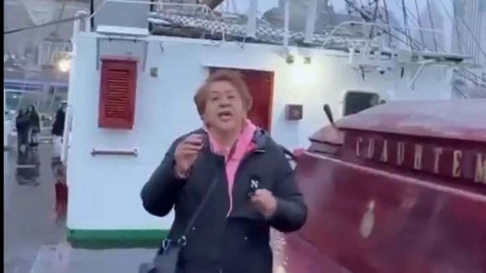 Morenistas realizaron promoción del voto judicial en el buque escuela Cuauhtémoc antes del accidente.