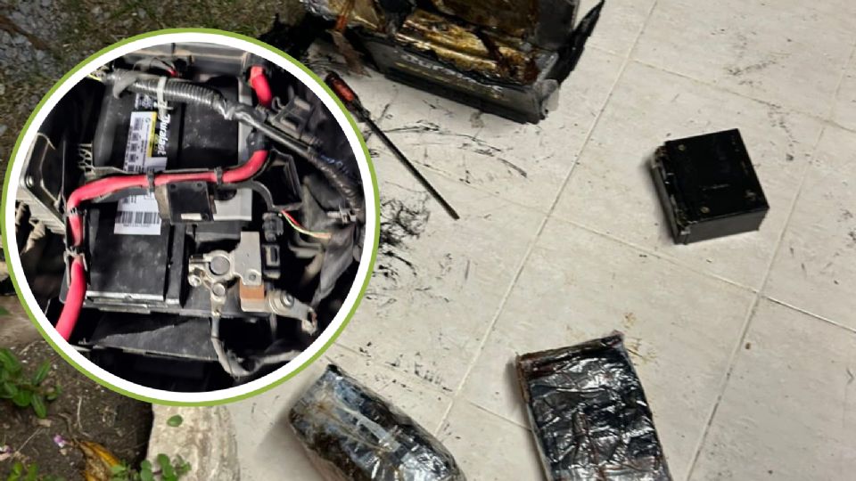 La droga iba escondida en un compartimento habilitado junto a la batería de la unidad de carga.