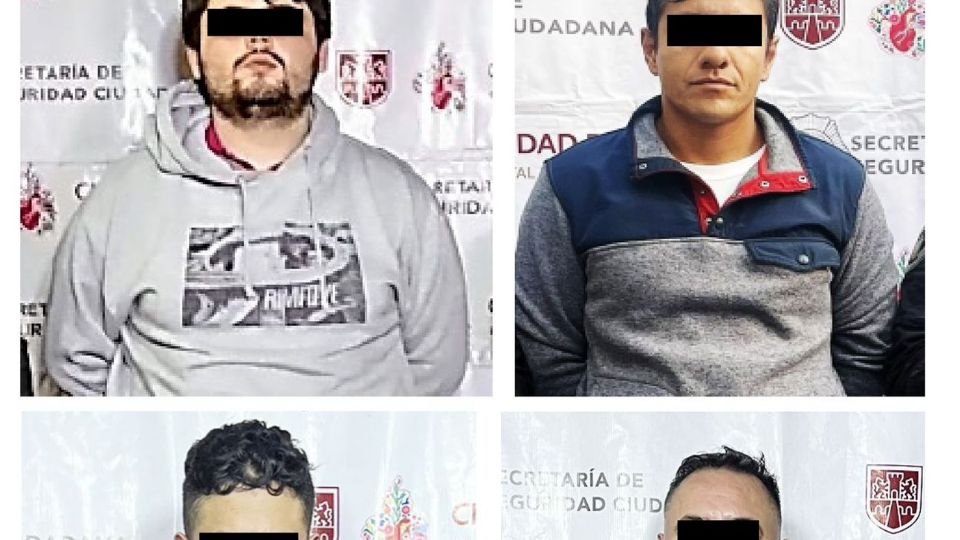 Detenidos del grupo delictivo 'El Charmin', dedicados a la venta y distribución de narcóticos en Benito Juárez, Iztacalco y Venustiano Carranza.
