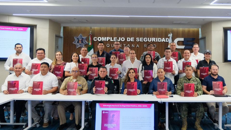 Quintana Roo está alineado y en coordinación con la Estrategia Nacional de Seguridad Pública.