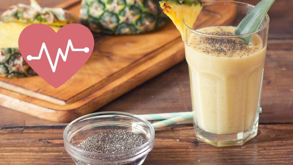 Estos son los beneficios de tomar agua de piña con chía para tu cuerpo