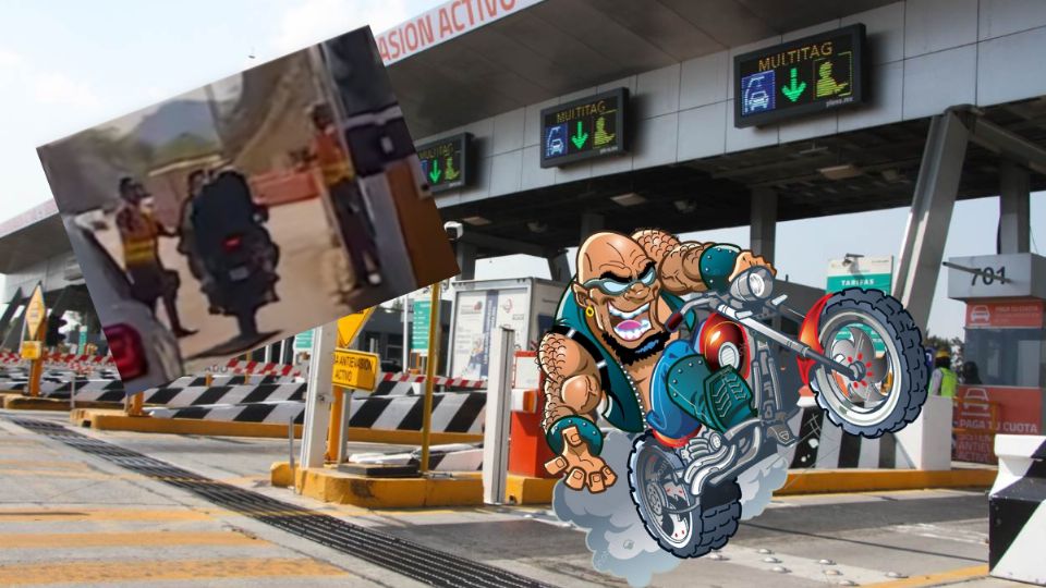 Por pasarse caseta sin pagar, estos motociclistas se hicieron virales al ser golpeados en video.