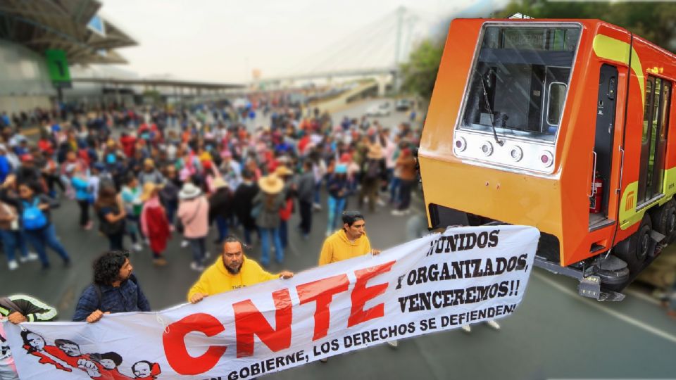 Toma precauciones y consulta cómo funcionará el Metro CDMX y el AICM ante las marchas de la CNTE.