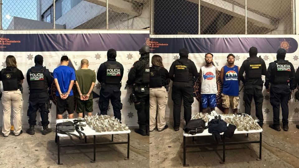 Policías estatales y municipales recorrieron zonas prioritarias de Guadalupe.