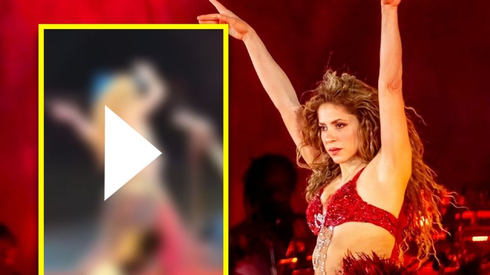 Shakira sufre caída en pleno concierto.