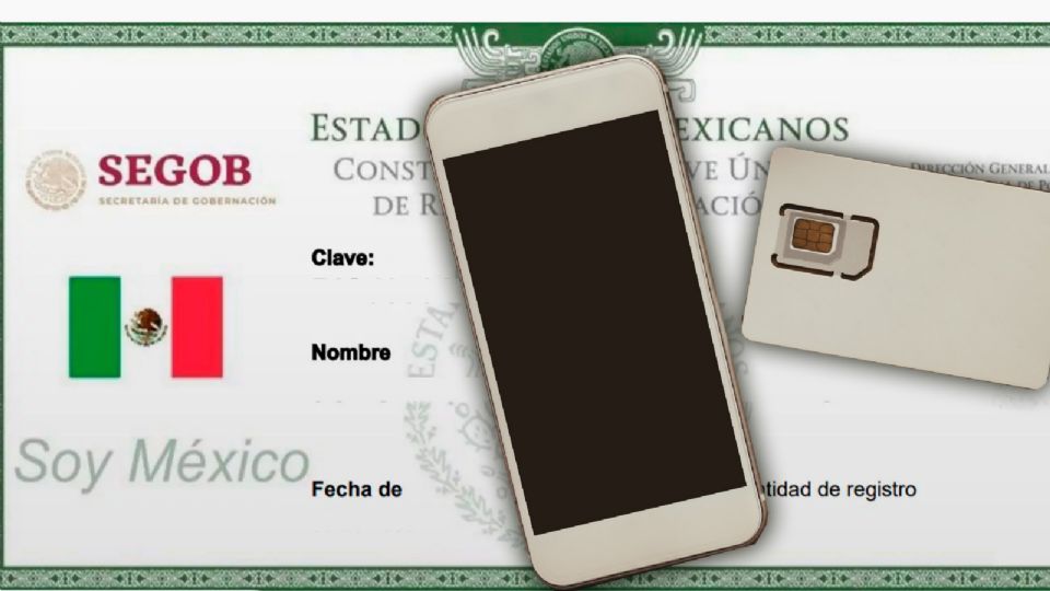 CURP para comprar chips telefónicos.