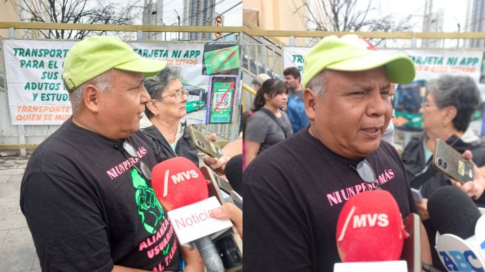 Jaime Noyola Cedillo, representante de la Alianza de Usuarios del Transporte Público.