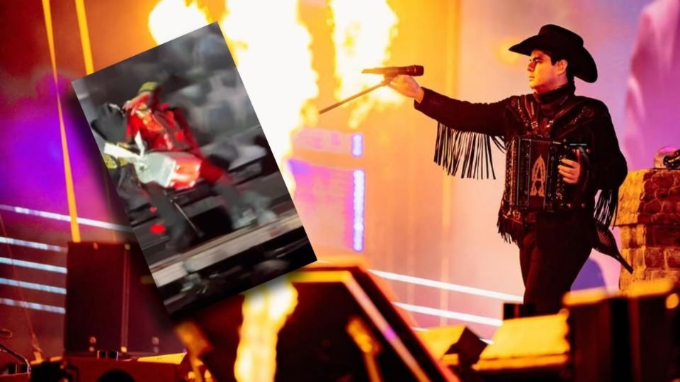 A Alfredito Olivas ya le gustó caerse en los escenaros, pues en Los Mochis de nuevo 'visitó el suelo'.