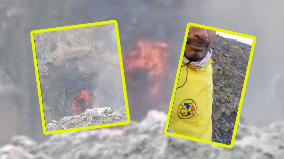 Aficionados del América celebran en el cráter del Popocatépetl, ignorando las advertencias de peligro.