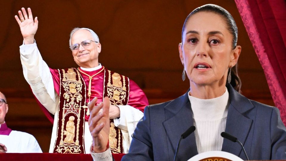 Sheinbaum felicitó al papa León XIV.