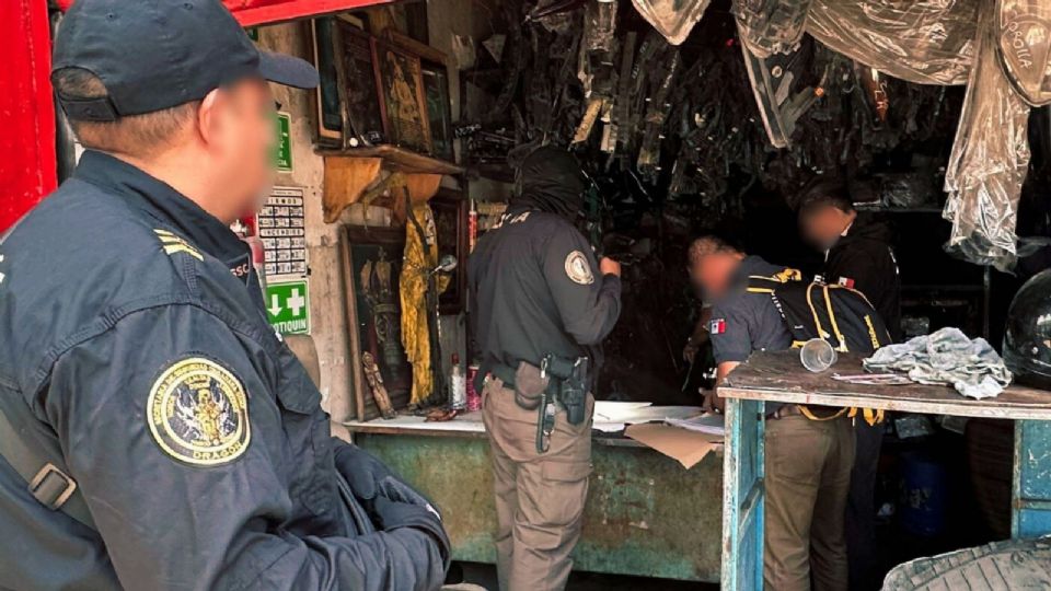 El personal de la Secretaría de Marina y de la Guardia Nacional llevaron a cabo el resguardo de las zonas donde se efectuó la diligencia