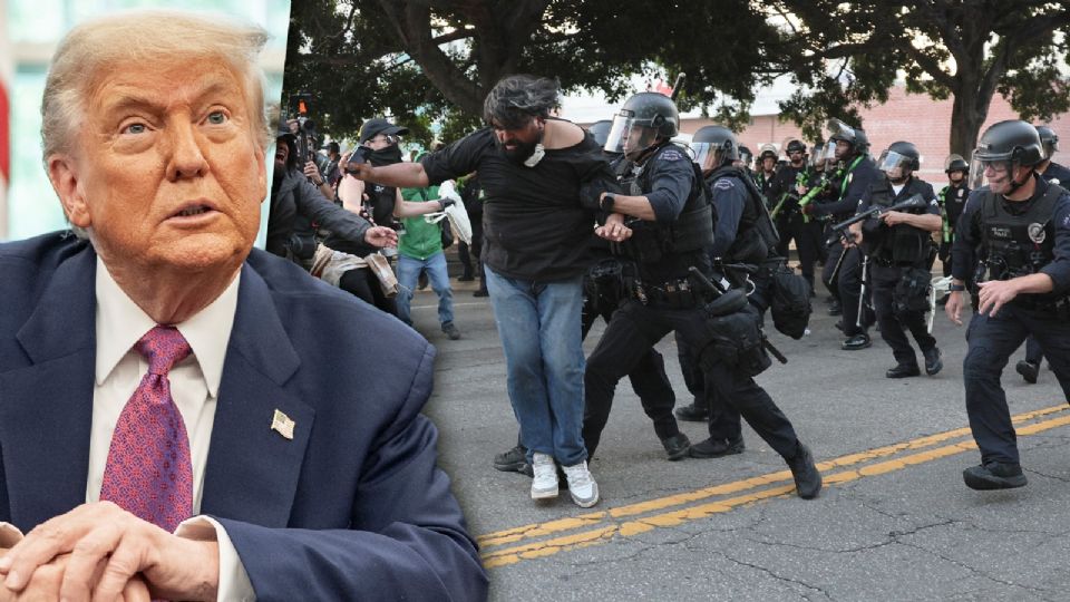 Protestas en Los Ángeles, California.