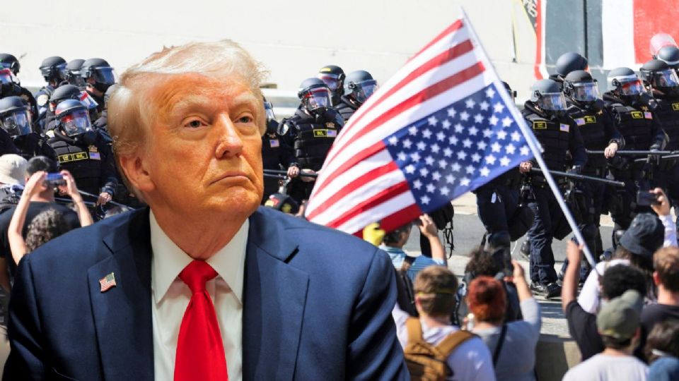 La bandera de países latinoamericanos, especialmente de México, se han convertido en un símbolo de defensa de las raíces de aquellos a los que Trump quiere expulsar de EU.