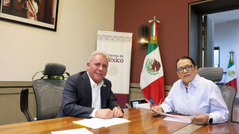 Rosa Icela Rodríguez y Marco Antonio García Ayala.