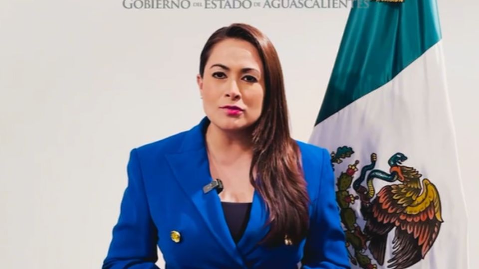 Tere Jiménez, gobernadora de Aguascalientes.