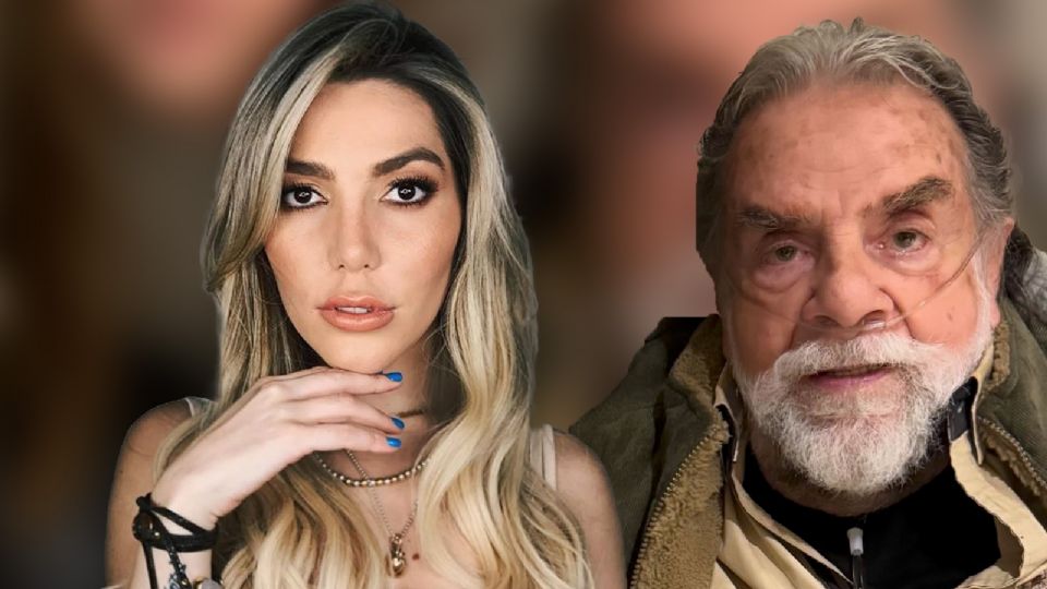 La cantante y modelo compartió una fotografía inédita de su infancia en la que aparece abrazando a su abuelo.