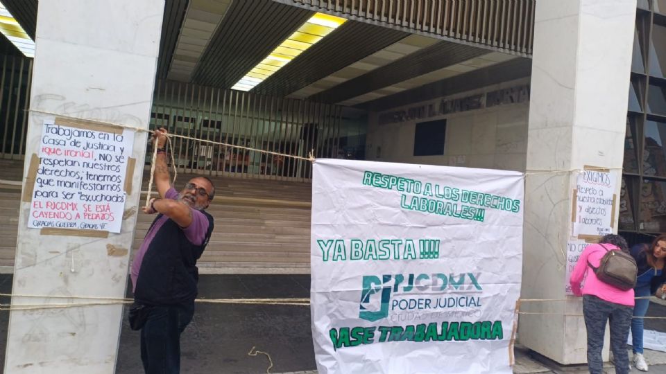 El paro en el Poder Judicial de la CDMX llega a su dia 11.