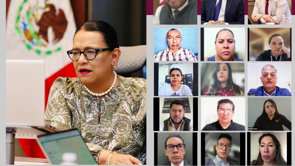 Rosa Icela Rodríguez se reunió con los encargados de los 20 centros de atención de la estrategia 'México Te Abraza'