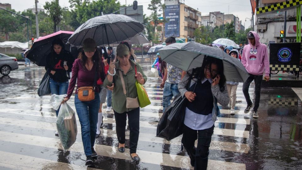 Las lluvias en CDMX sorprendieron a los capitalinos.