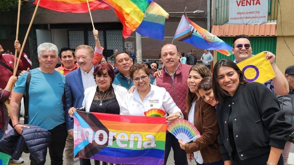 Morena CDMX inicia las celebraciones por el mes del orgullo.
