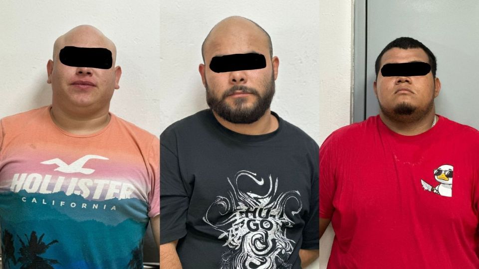 Los sujetos fueron identificados como Alexis “N”, Bruno “N” y Yair “N”.