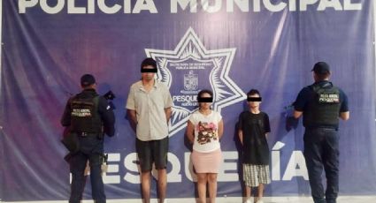 Detienen a tres personas por posesión de droga en Pesquería