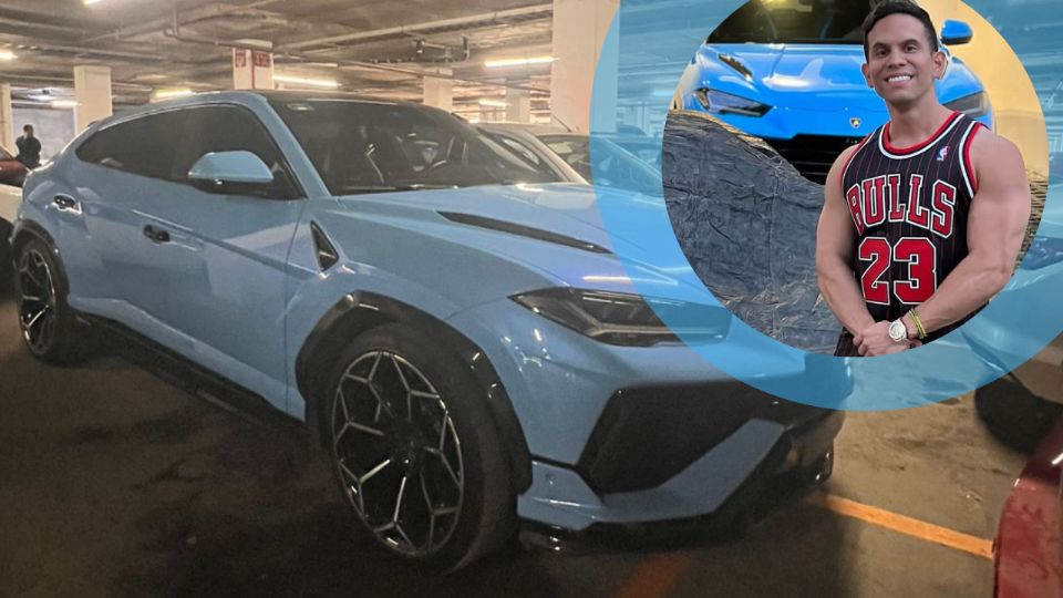 El Lamborghini de Alfredo Valenzuela fue encontrado este martes en el estacionamiento de un Walmart al sur de Monterrey.