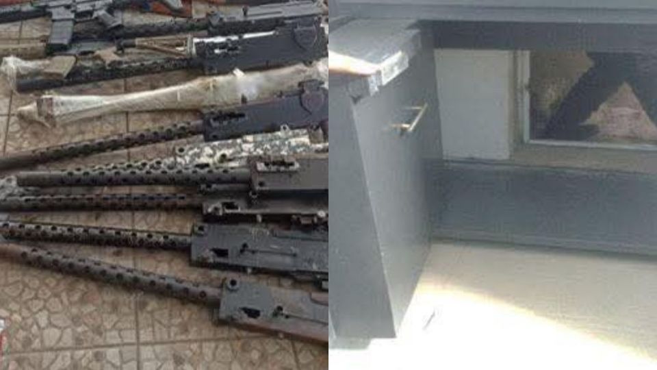 Autoridades federales ingresaron a dos domicilios donde localizaron armas de fuego en la colonia Lázaro Cárdenas.