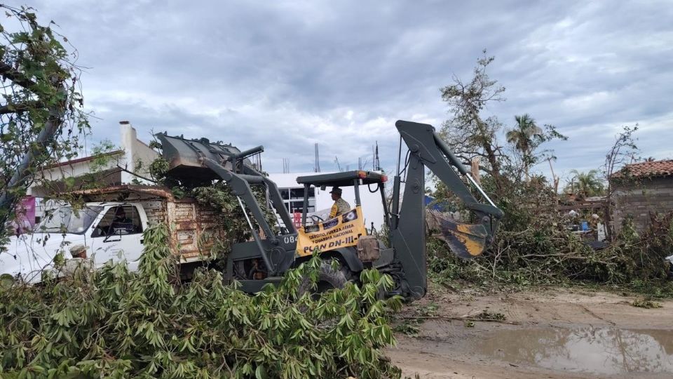 La CNPC sigue con trabajos tras el huracán Erick.