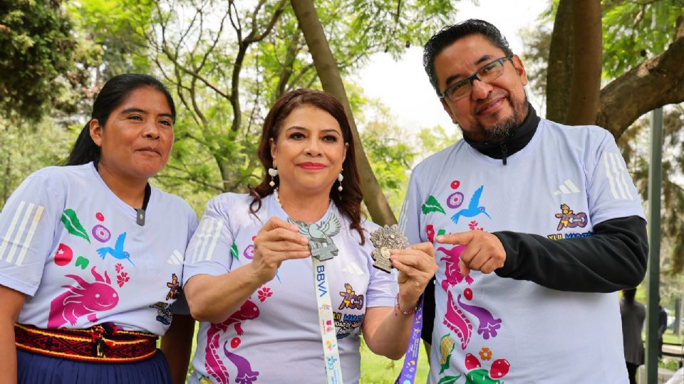 Clara Brugada rememoró que la tradición por el deporte y correr data desde la época del imperio mexica.