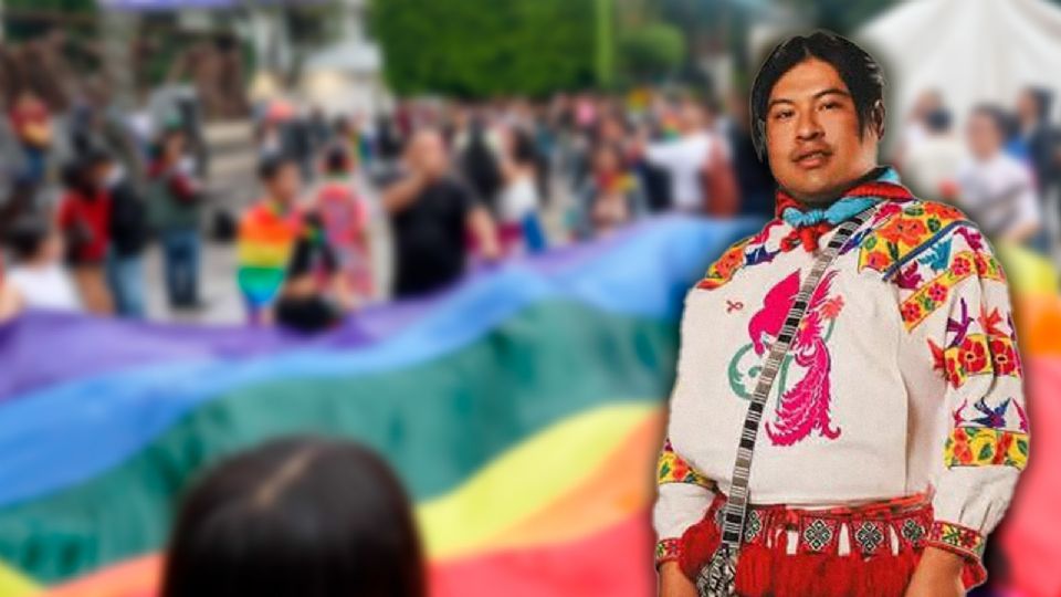 El activista crea comunidad con otras personas LGBTIQ+ de pueblos originarios.