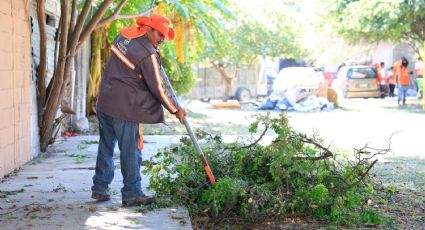 Retiran cacharros y limpian banquetas en 45 colonias de Guadalupe