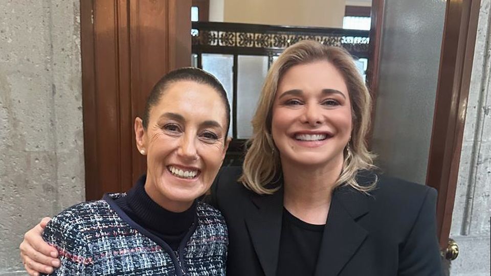Maru Campos, gobernadora de Chihuahua, estuvo en Palacio Nacional con la presidenta Claudia Sheinbaum.