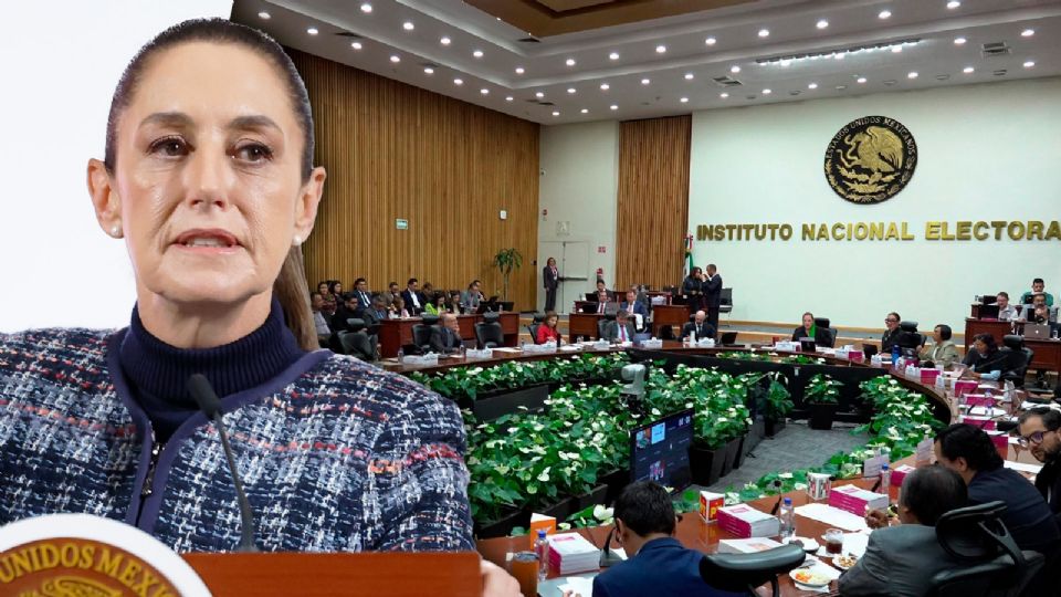 Presidenta Claudia Sheinbaum se pronuncia por actuar el INE en la elección judicial 2025.