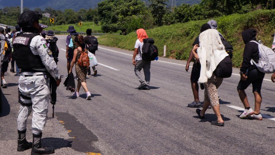 Miles de migrantes arriban a México. Archivo.