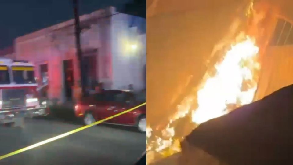 El incendio ocurrió en una casa abandonada en Treviño y Vallarta, evacuaron a tres adultas mayores, una de ellas de 101 años.