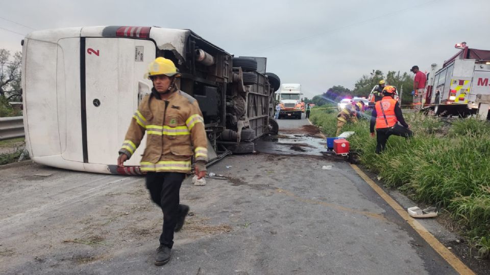 El accidente se registró sobre la carretera Nacional a la altura del kilómetro 169.