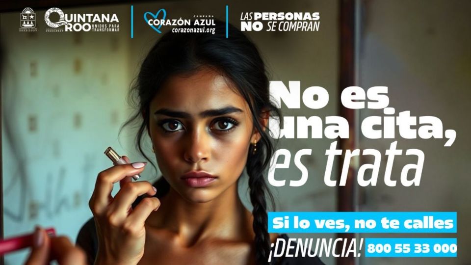 La campaña invita a informarse, compartir y denunciar; cada acción ciudadana cuenta para romper la cadena de trata.
