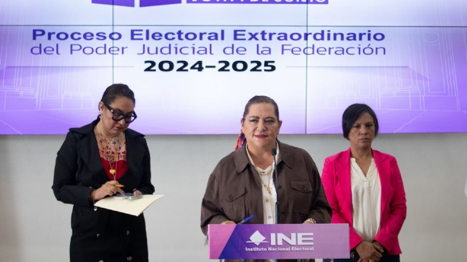 Guadalupe Taddei Zavala, presidenta del Instituto Nacional Electoral (INE).