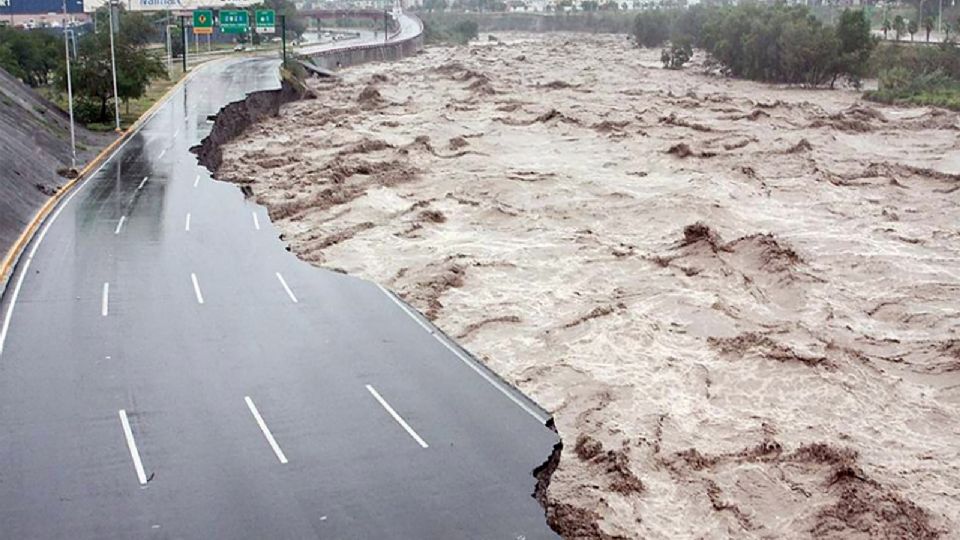 En 2010 las lluvias provocadas por el huracán 'Alex' provocaron el desbordamiento del río Santa Catarina.