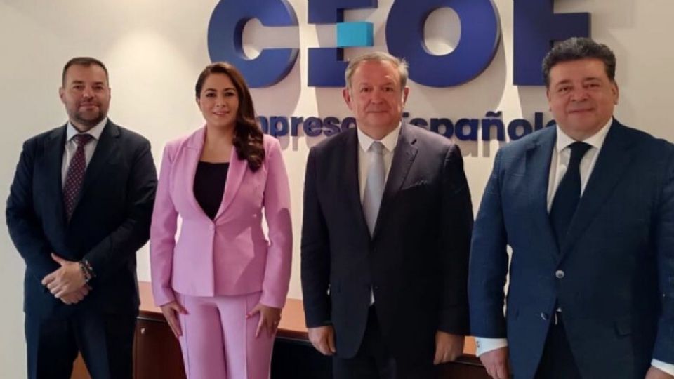 Tere Jiménez sostuvo un encuentro de trabajo con integrantes de la Confederación Española de Organizaciones Empresariales (CEOE)