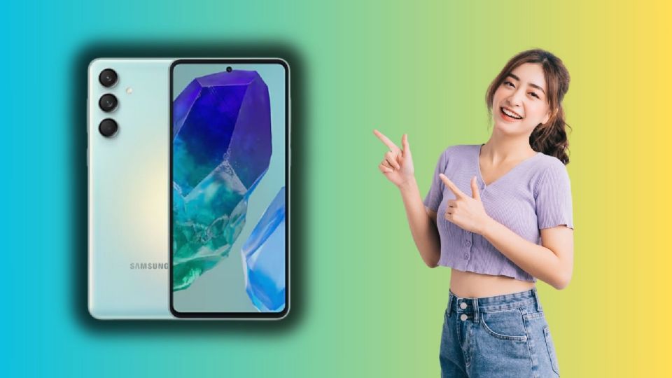 El Samsung Galaxy M55 es un celular de gama media-alta con especificaciones potentes y diseño premium.