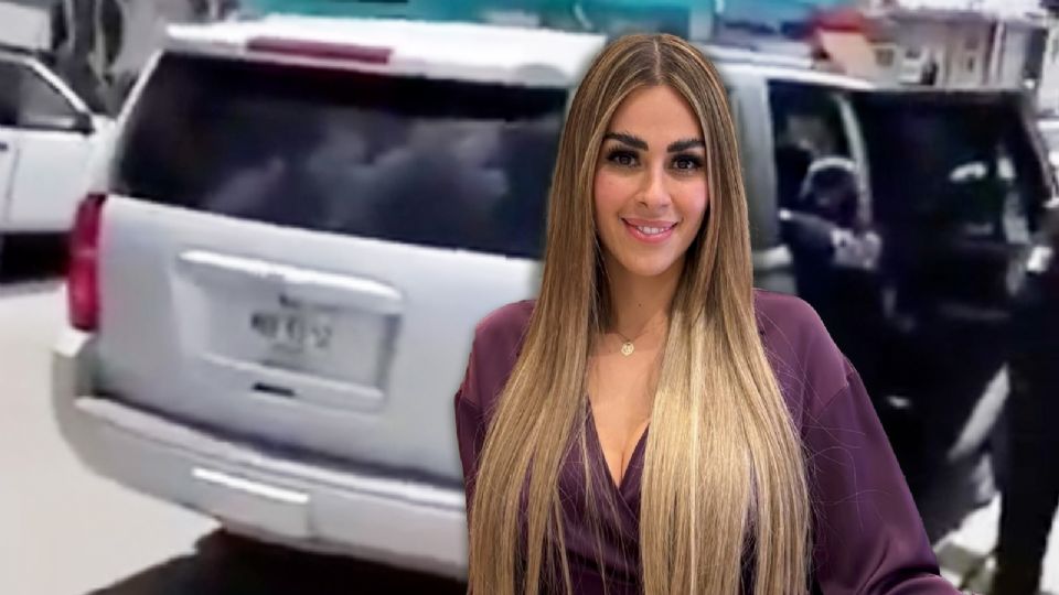 Leylani Arce Richard, segunda síndica de Atizapán, interceptada en camioneta blindada con placas presuntamente irregulares. 
