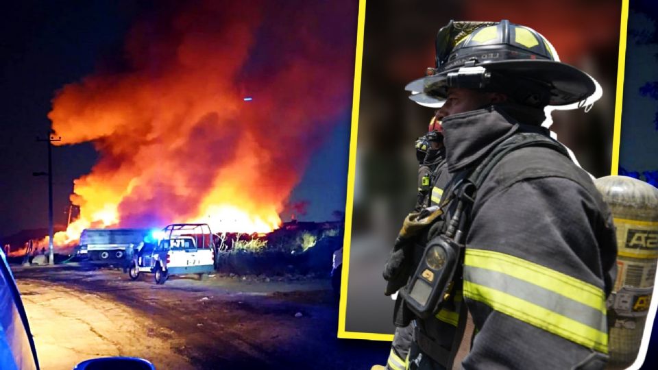 Se desata fuerte incendio en el Bordo de Xochiaca.