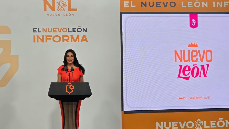 Alejandra Morales Mariscal, Directora General de la Corporación para el Desarrollo Turístico de Nuevo León, durante el NL Informa.