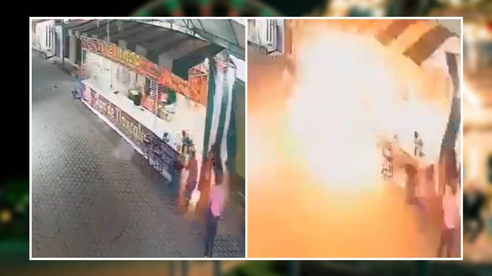 Trabajadores del local ambulante y transeúntes vivieron momentos complicados por la explosión