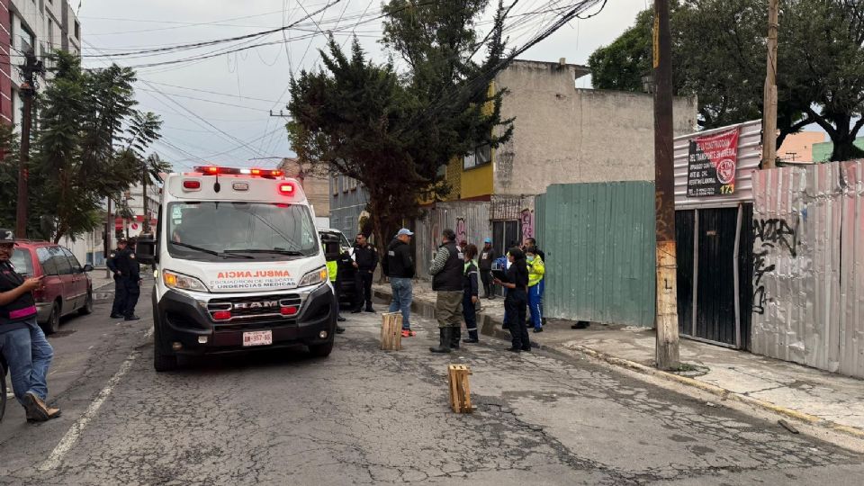 El percance ocurrió en la calle Albeniz 142, colonia Vallejo, alcaldía Gustavo A. Madero.
