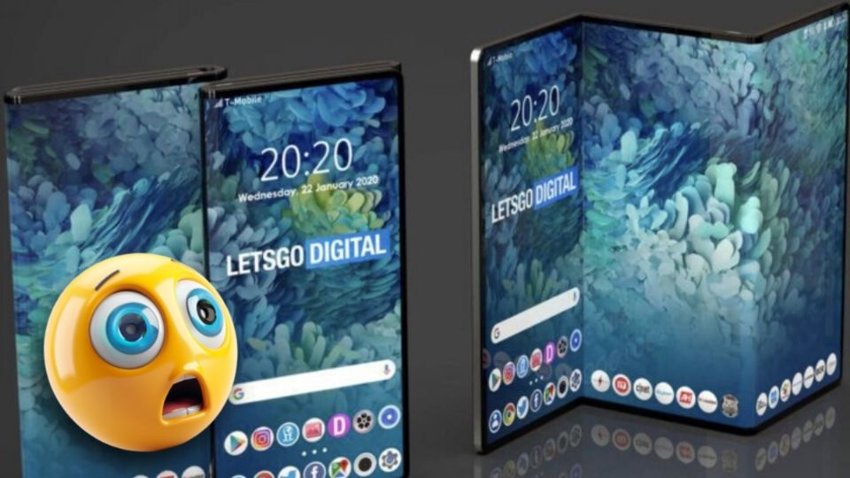 Para hacerle competencia a Hawai, Samsung ya tiene listo su primer smartphone tríptico.